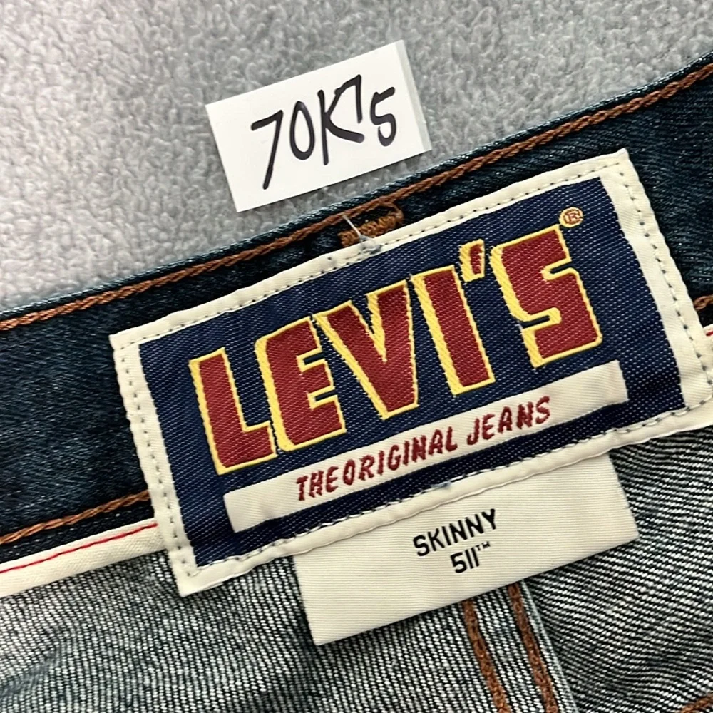 Levis Mens 511 Skinny Denim Cutoff Cuffed Shorts Size 31 Summer Casual Prepp